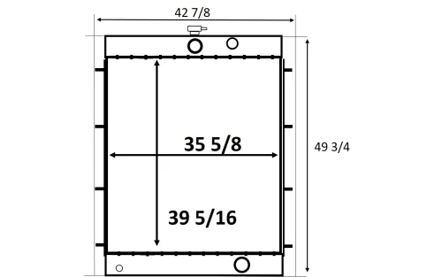 RADIADOR MOTOCONFORMADORA 39 5/16 X 35 5/8
