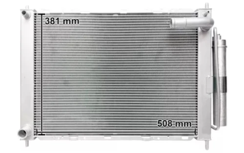 Radiador Con Condensador Nissan Micra L4 1.4l 2005 2006 2007